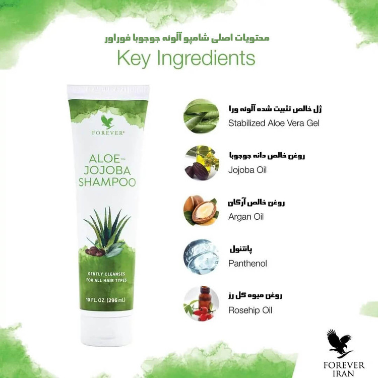شامپو آلوئه جوجوبا فوراور (بسته بندی تیوپی) | Aloe-Jojoba Shampoo